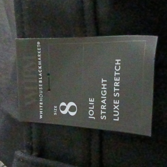 WHBM Jolie Button Straight Lux Pants - Picture 5 of 12